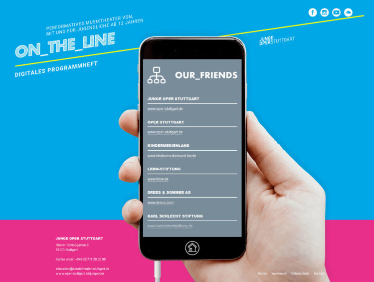 On_the_Line - Junge Oper Stuttgart - Friends On_the_Line - Junge Oper Stuttgart - Friends