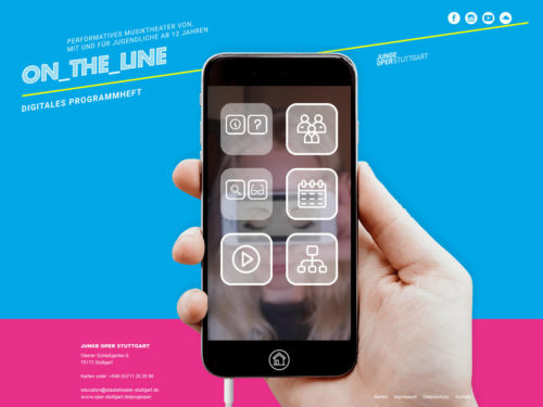 On_the_Line - Junge Oper Stuttgart - Homescreen