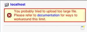 phpMyAdmin Error "Upload too large"