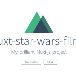 nuxt-star-wars-films - Tutorial Teil #1